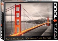 Golden Gate BrüCke San Francisco - 1000 Teile Puzzle Im Format 68X48 Cm