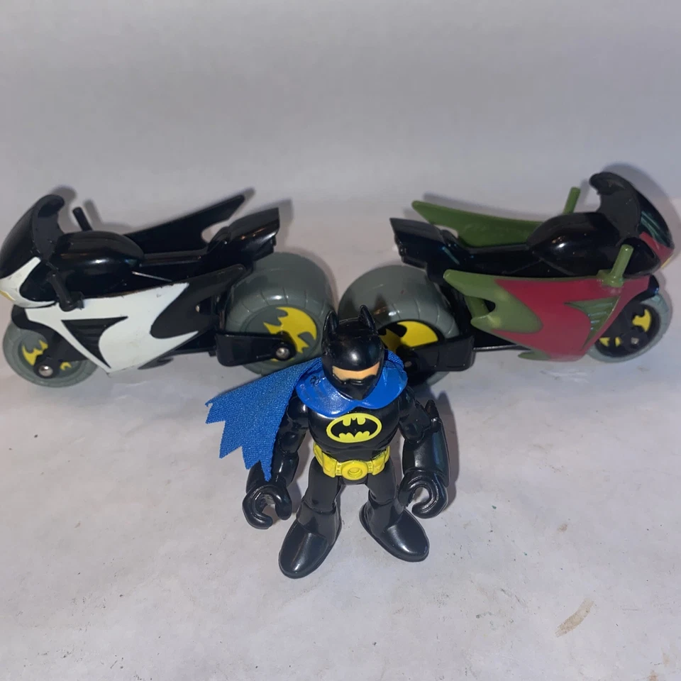 Figura Fisher Price, Batman y Robin Motocicletas, Batman Foto 2 de 4