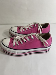 pink converse 8.5
