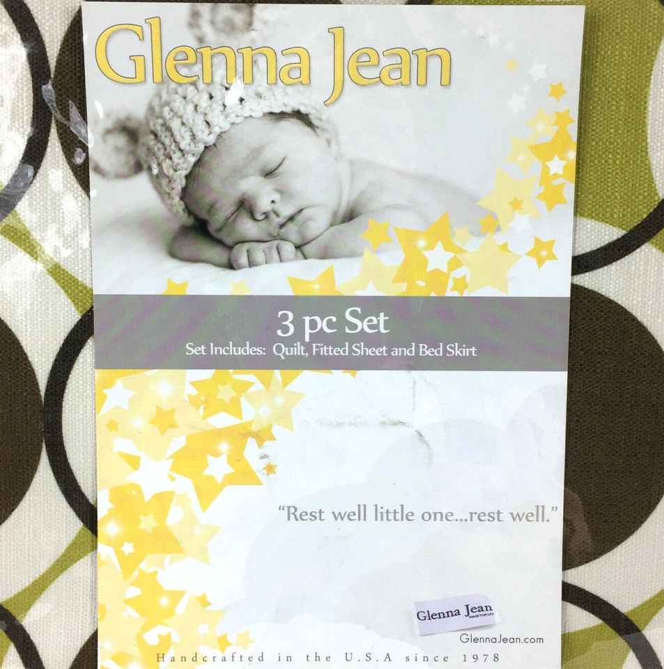 Juego de cama infantil Urban Cowboy 3 piezas bebé Glenna Jean Echo verde marrón Foto 3 de 4