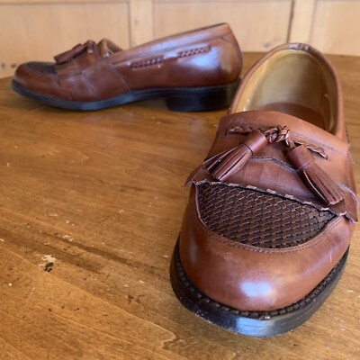 Allen Edmonds Tan Tassel Loafers s-l400.jpg main image 3