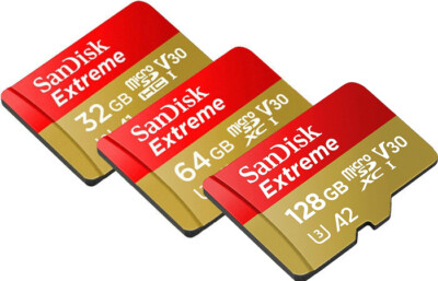 SanDisk Extreme A2 A1 190MB/s 256GB 128GB 64GB 32GB micro