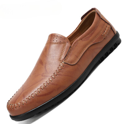 Summer Men's Casual Shoes Moccasins Loafers Breathable Slip on Boat Shoes