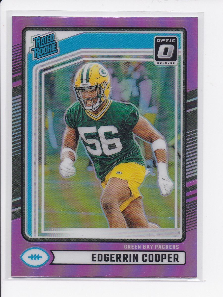 2024 Panini Donruss Edgerrin Cooper #325 RC Rated Rookie Pink Optic Preview GB