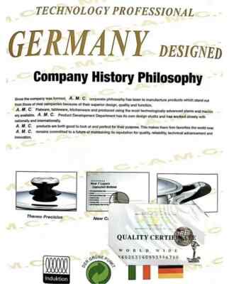 A.M.C. 23-Piece Stainless Steel Induction Non-Stick Cookware Set