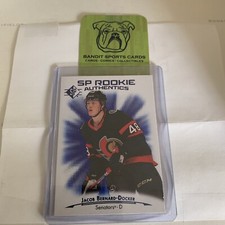 Jacob Bernard-Docker 2021-22 UD SP Hockey Rookie Authentics Blue #109
