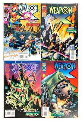 Weapon X #1-4 Set (1995 Marvel) Age of Apocalypse! Wolverine Jean