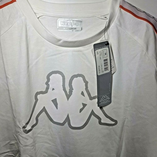 New Kappa T-Shirt White L XL XXL S Ultra Italian Casual Fashion Soccer Football - Picture 2 of 6