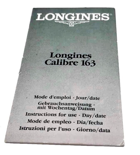 LONGINES - Original Book Libretto istruzioni CALIBRO 163 - NUOVO - Picture 5 of 5