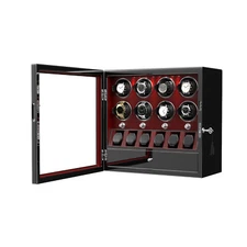 Automatic 8 Watch Winder Case with 6 Watch Display Storage Box LED Light Patent