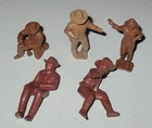 Marx 1950s Roy Rogers Mineral City Special Poses Cowboys Mixed Colors