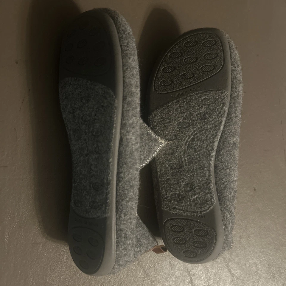 ЖЕНСКИЕ СЕРЫЕ ТАПОЧКИ БОТИНОК - ОТ: ПАТРИЦИЯ ЗЕЛЕНЫЙ РАЗМЕР: 33 - СДЕЛАНО В ИСПАНИИ - Изображение 2 из 4