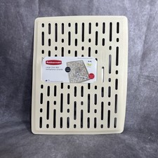 Rubbermaid Sink Protector Mat Off White/Almond Discontinued 15.9x12.8 NEW