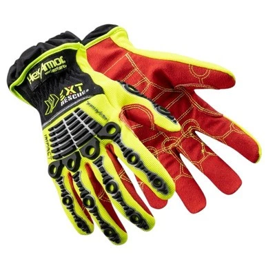 HexArmor Rescue Comfort Firefighter Gloves Waterproof Extrication Multicolor
