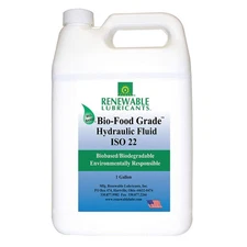 RENEWABLE LUBRICANTS 87103 Food Grade Hydraulic Oil,1 gal 21A548