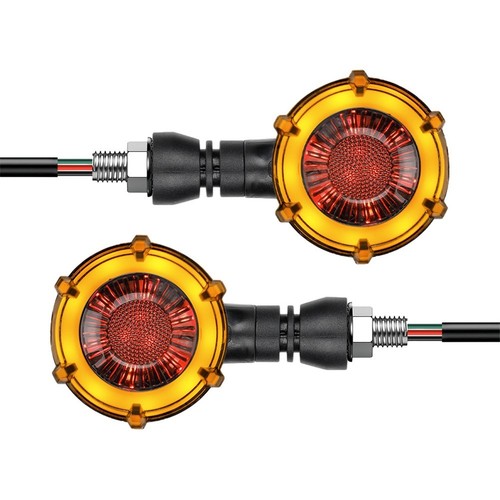 Motorcycle LED Indicator Light with Dynamic Circular Design Quick Installation - Picture 2 of 19