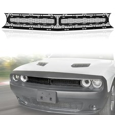Front Upper Grille for Dodge Challenger 2015-2022, Front Grill with Black