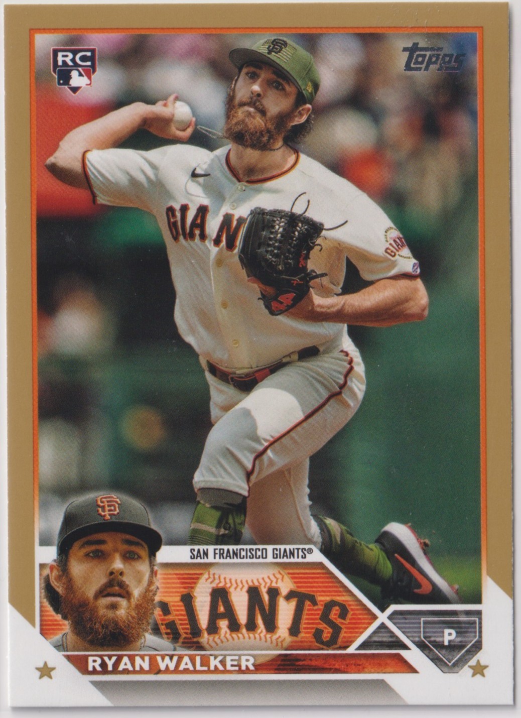 Ryan Walker 2023 Topps Update Series Gold Parallel Rookie US58 /2023
