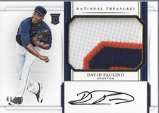 2017 Panini National Treasures Gold #163 David Paulino Auto /49 - BB