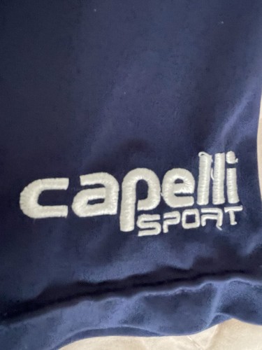 Capelli Stickerei Logo Sport Training Shorts Kinder Jungen Navy Blau Fußball Gr. XS - Bild 8 von 9
