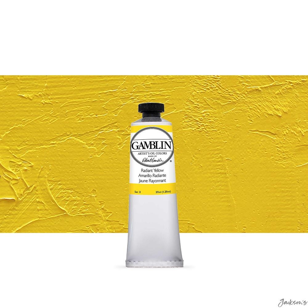 Gamblin Radiant Yellow Artist Oil Paint Linseed Oil 37ml Tube For Painting
