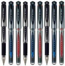 Uni-Ball UM-153S Gel Impact Rollerball Pen Ball Point 1mm Tip - Black/Blue/Red