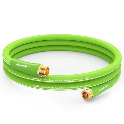 RAINPOINT Short Garden Hose 10ft - Lightweight Water Hose with Swivel Handle - F