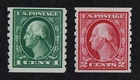 CKStamps: US Stamps Collection Scott#412 413 1c 2c Mint LH OG 24 1/2mm