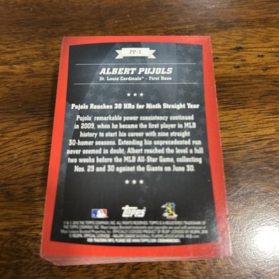 2010 Topps Baseball Peak Performance PP-1-PP-50