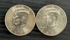 2014 P-D Kennedy Half Dollar 50c CLAD AU Coins (2) - ME5260