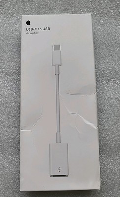 Genuine Apple USB-C to USB adapter for Mac A1632 -(MJ1M2AM/A)