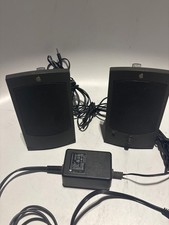 Vintage AppleDesign Wired Apple Computer Speakers M2497 Gray 1993 Pair Tested