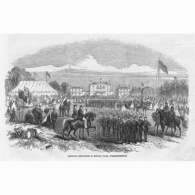 Worcester Birthday Rejoicing at Hindlip Park - Antique Print 1863