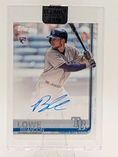 2019 Topps Clearly Authentic Brandon Lowe CAA-BL RC AUTO  Rays 