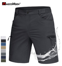 Men's Hiking Cargo Shorts 10" Lightweight Zip Pockets Outdoor Casual Work Shorts