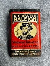 Vintage Sir Walter Raleigh Smoking Tobacco Tin Pocket
