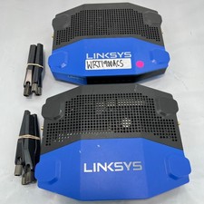 Lot of 2 Linksys WRT1900AC 1300 Mbps 4 Port Dual-Band Wi-Fi Router.
