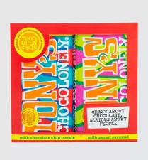 Tony's Chocolonely Milk Chocolate Chip Pecan Caramel Duo 2 Pack 350g *BBE 10/25*