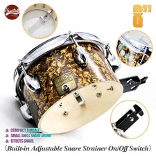 Beatello 8-inch Special Effects 3-in-1 Drum Snare Multi-tonal Percussion Khaki