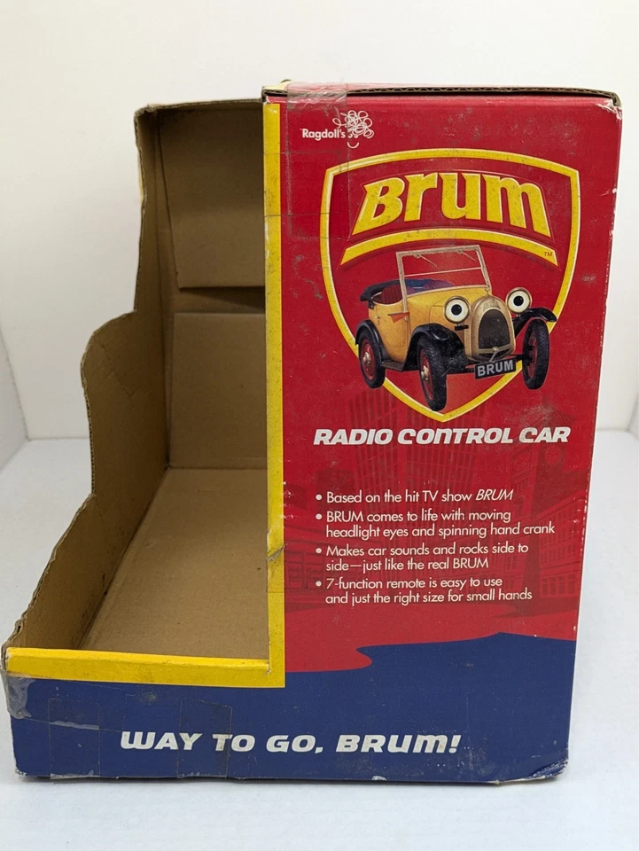 BRUM Radio Control Car Vintage RadioShack Ragdoll 2003 RC Toy & Remote Box READ - Image 4 of 4