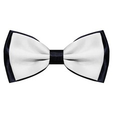 LJBFNN Mens Bow Tie, Clip on Pre Tied Bow Ties for Men Solid Color Adjustable...