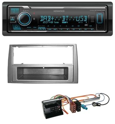 Kenwood Bluetooth MP3 DAB USB Autoradio für Peugeot 308 07-09 dunkelsilber - Bild 1 von 4
