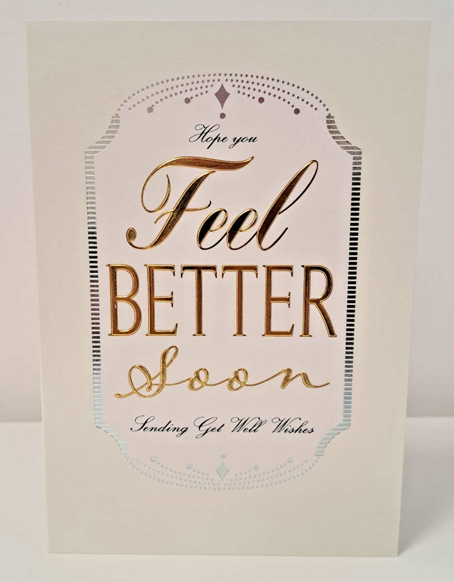 Get Well Card. Hope You Feel Better Son. 23x15cm (9x6 Inches)