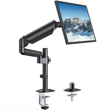 HUANUO Single Monitor Arm Tall Computer Monitor Stand for 13–32 inch Screens ...