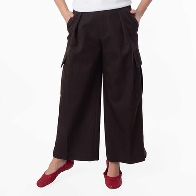 Burberry Wide-Leg Pleated Cargo Trousers
