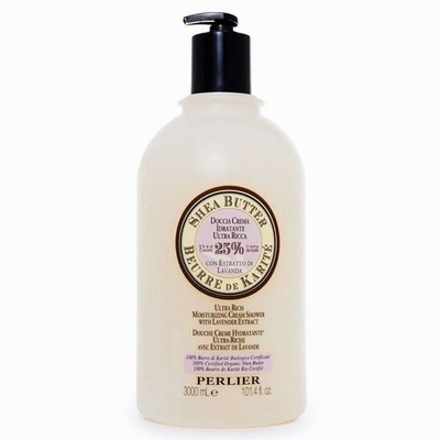 Perlier Bath & Shower Cream Shea Butter LAVENDER~3 Liter- 101.4 oz. Jumbo $180