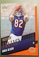 GREG OLSEN-2007 UPPER DECK-ROOKIE FANTASY TEAM-INSERT ? FOOTBALL CARD-BEARS RFT. rookie card picture