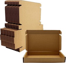 Lot of 100 Brown Corrugated Shipping Mailer Packing Box 8"x4"x1" 20x10x2.5 cm 