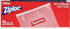 SS20 SUPREME ZIPLOC BAG 1 BOX of 30 Brand New Free Shipping Box Logo 🔴✨️