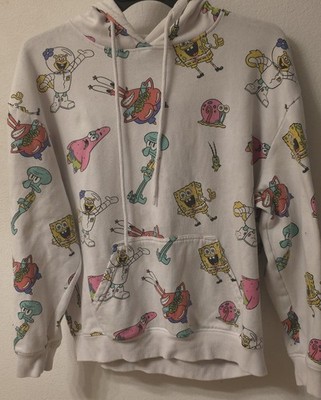 Nickelodeon Spongebob Squarepants Hoodie Large All Of Print 